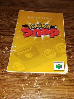 Pokemon Snap 64 Manual Only for the Nintendo 64